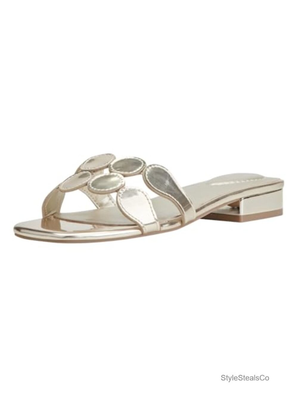 Bandolino Mayla Flat Slide Sandal Square Toe Slip-On Casual